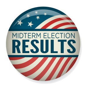 Retro Midterm Elections Vote - Election Pin Button / Badge